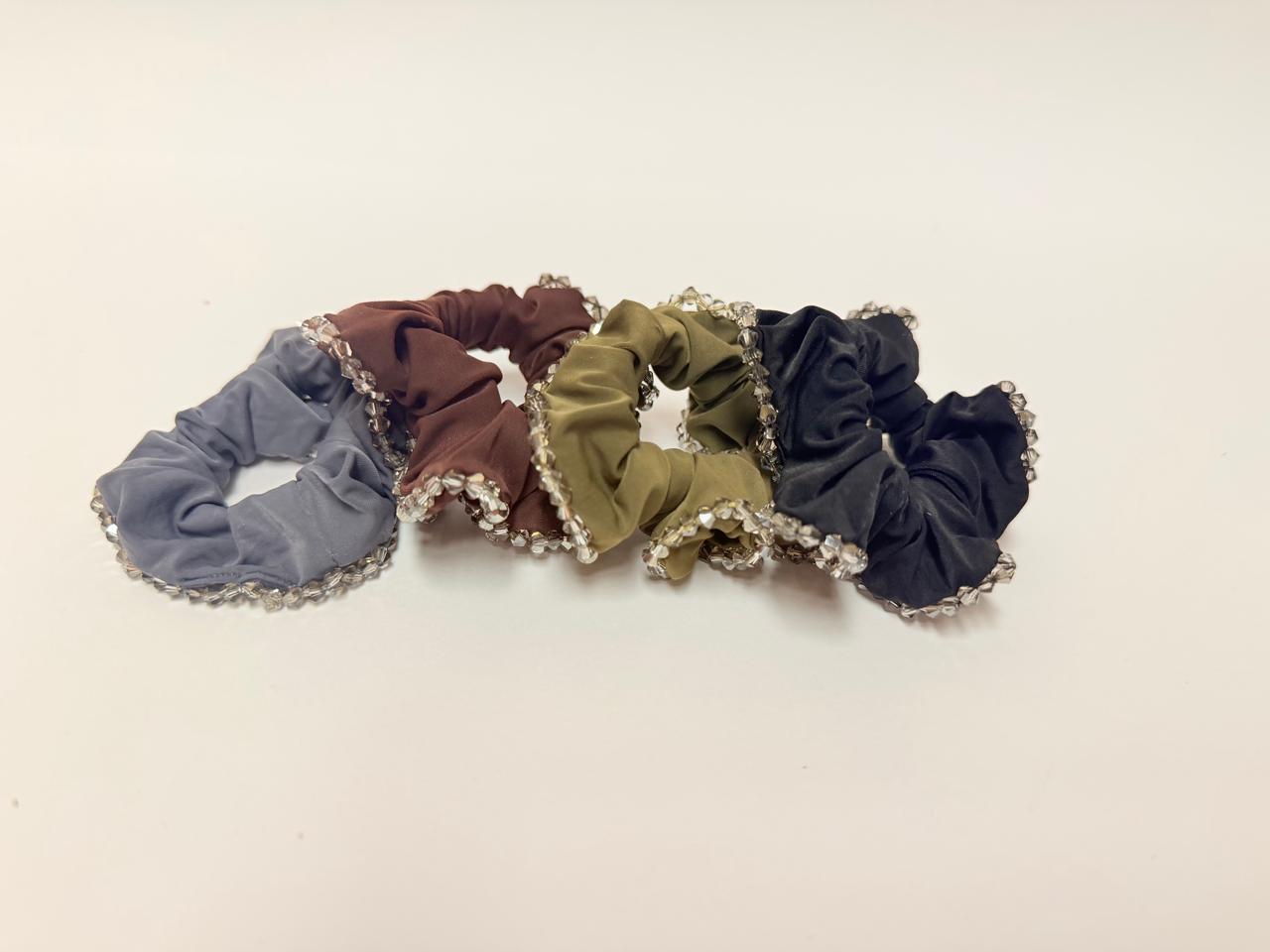 Crystal Scrunchies Seamless (Pack of 4)