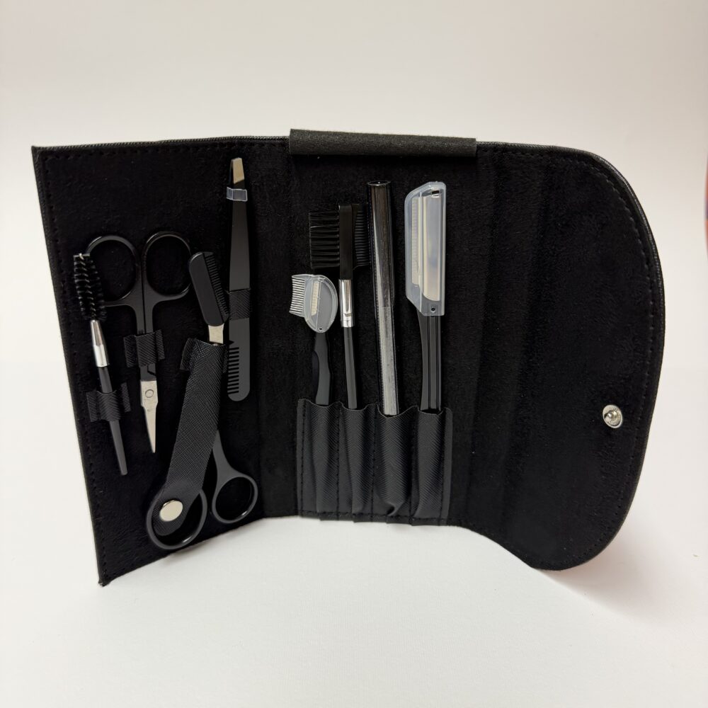 9pcs Eyebrow clip set - black