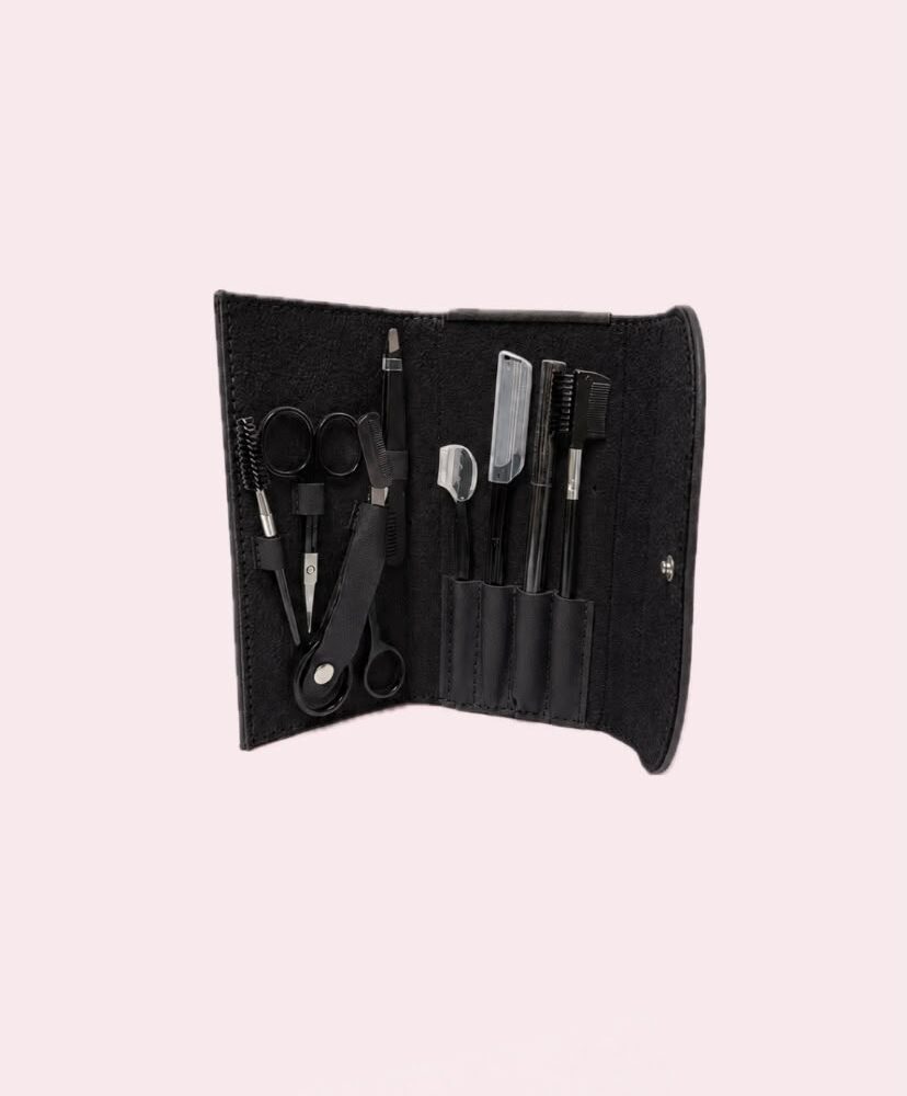 9pcs Eyebrow clip set - black